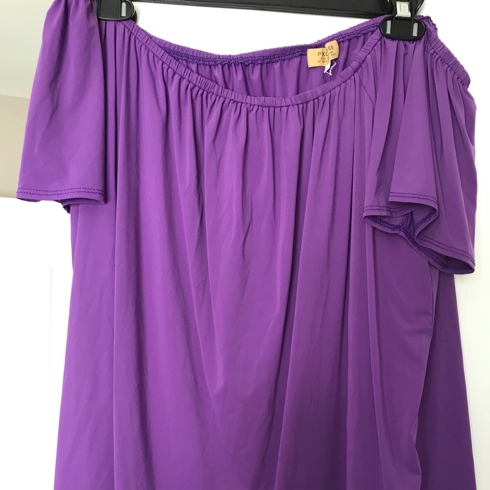 Off the shoulder piko blouse